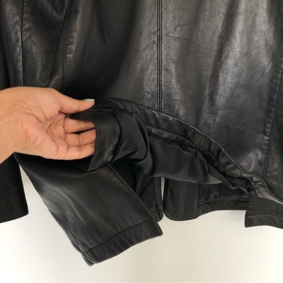 Brandini Mens Leather Coat Jacket - Picture 8 of 10